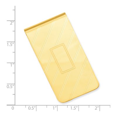 Men's Gold-Tone Engravable Money Clip – view 3