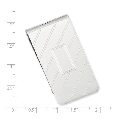 Rhodium-Plated Money Clip – view 3