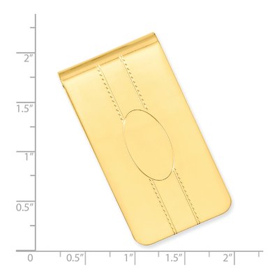Engravable Gold-Tone Money Clip – view 3