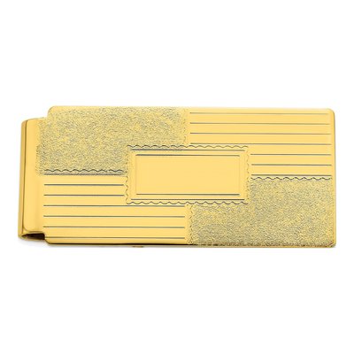Gold-Plated Coat of Arms Money Clip