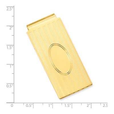 Engravable Gold-Tone Money Clip – view 3