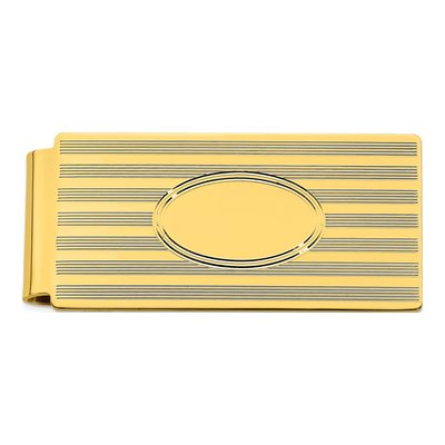 Engravable Gold-Tone Money Clip
