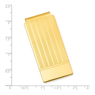 Gold-Plated Etched Money Clip – view 3