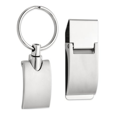 Engravable Key Ring & Money Clip Set