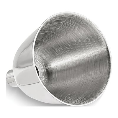 Stainless Steel Checkerboard 8 oz Flask & Funnel – view 2