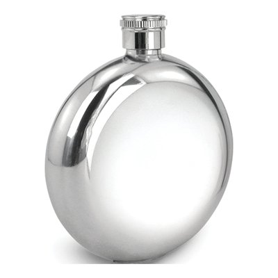 Rebel Steel Polished Flask with Funnel, 5 oz