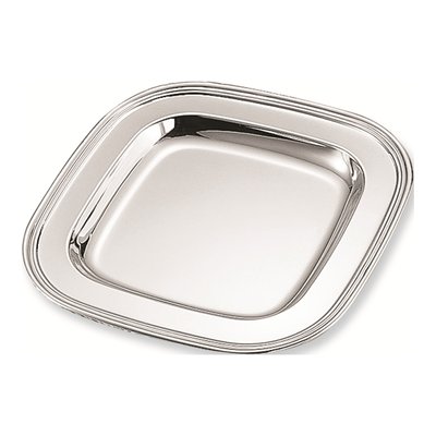 Engravable Nickel-Plated Square Tray