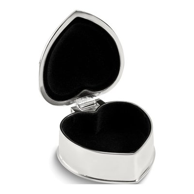 Silver-Plated Heart Jewelry Box – view 2