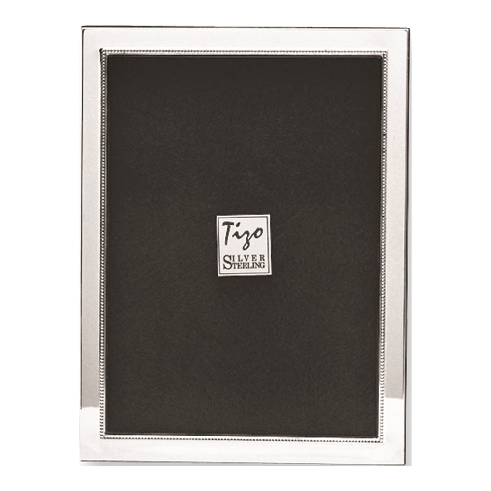 Sterling Silver Beaded 5x7 Photo Frame