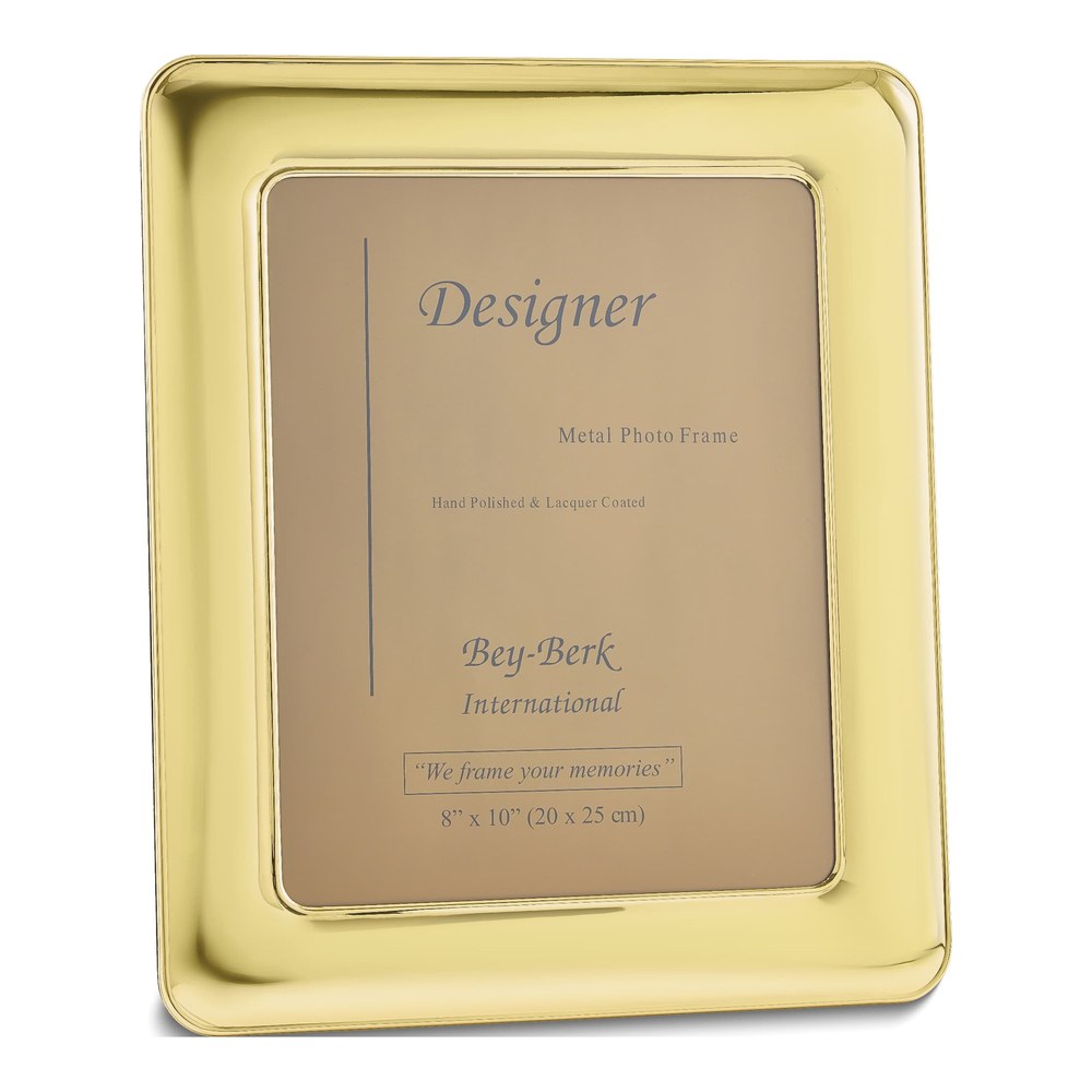Solid Brass Gold-Tone 8x10 Photo Frame