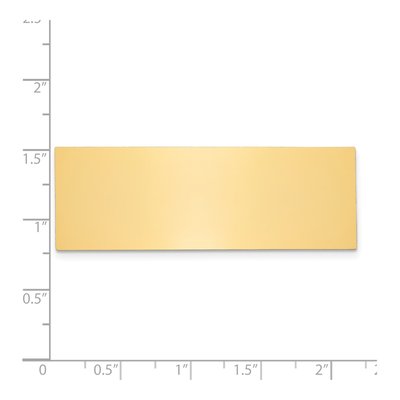 Polished Brass Plates, Set of 6 | Engravable Blanks – view 2