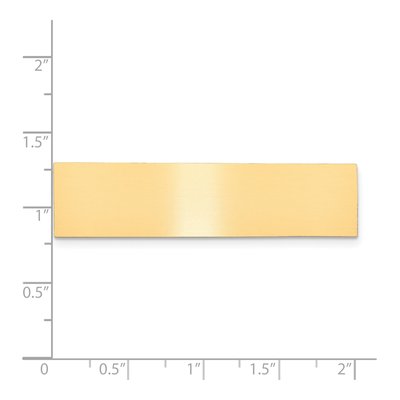 Satin Brass Engravable Plates, Set of 6 – view 2