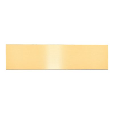 Satin Brass Engravable Plates, Set of 6