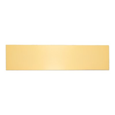 Polished Brass Engravable Plates, Set of 6