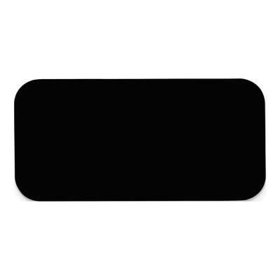 Black Anodized Aluminum Plates Set of 6, Engravable
