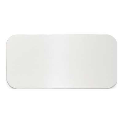 Polished Aluminum Plates, Set of 6 - Engravable