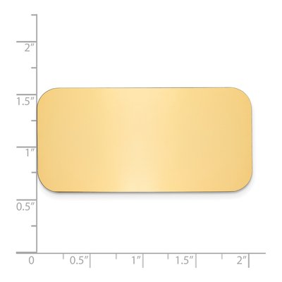 Polished Brass Engravable Plates - Set of 6 – view 2