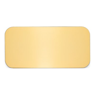 Polished Brass Engravable Plates - Set of 6