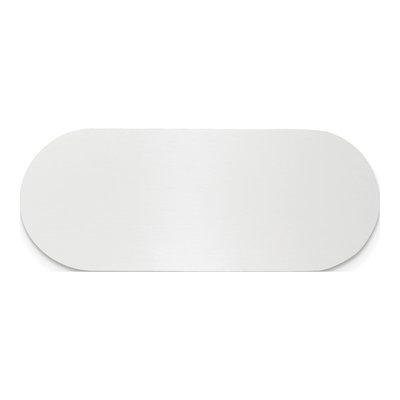 Polished Aluminum Engravable Plates - Set of 6