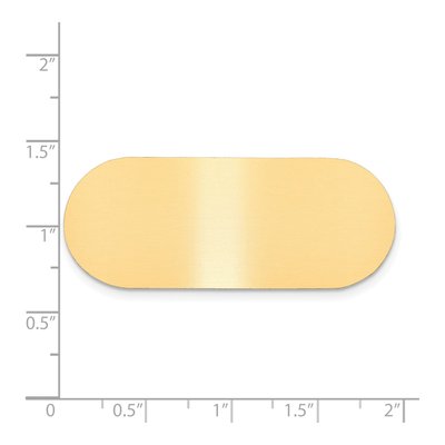 Satin Brass Engravable Plates, Set of 6 – view 2