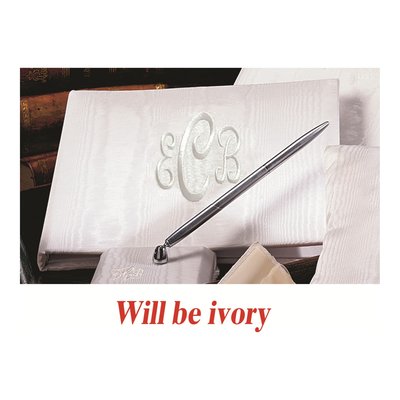 Ivory Moire Guest Book