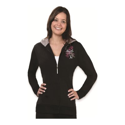Lillian Rose Bride Black Hooded Jacket, Small