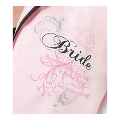 Lillian Rose Bride Pink Hooded Jacket - Size Small – view 2