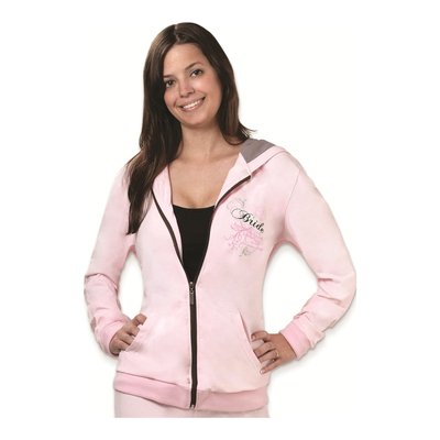 Lillian Rose Bride Pink Hooded Jacket - Size Small