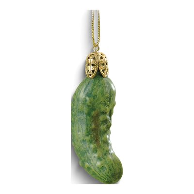Christmas Pickle Ornament in Glass Jar