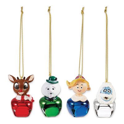 Rudolph and Friends Jingle Buddy Ornaments, Set of 4