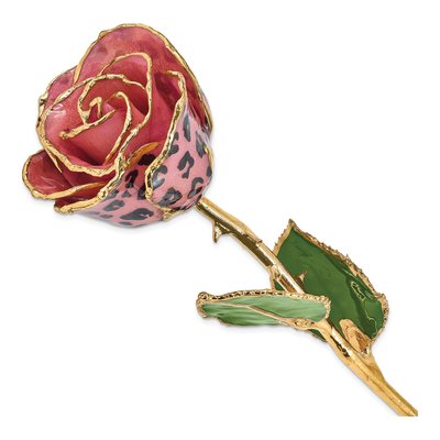 Lacquer-Dipped Real Rose