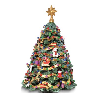 Musical Rotating Christmas Tree Figurine