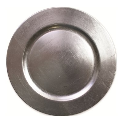 Silver Round Charger Plate
