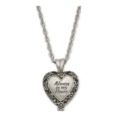 Always In My Heart Memorial Locket Necklace, 24 in