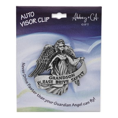 Grandson Guardian Angel Visor Clip – view 3