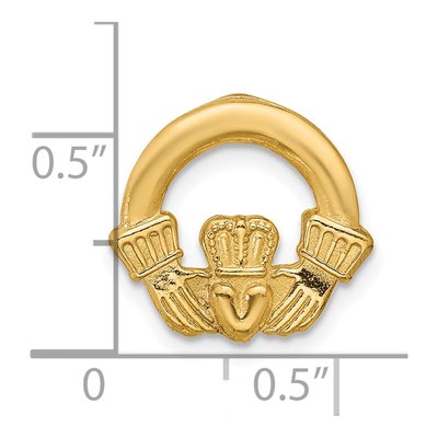 Gold-tone Claddagh Lapel Pin – view 4