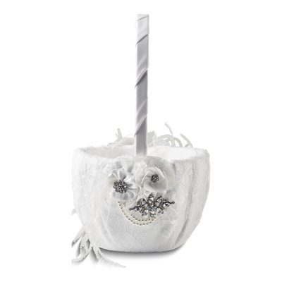 Ivy Lane Genevieve Faux Pearl Flower Basket – view 2