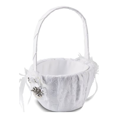 Ivy Lane Genevieve Faux Pearl Flower Basket