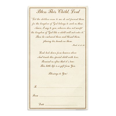 Bless This Baby Boy Resin Wall Cross With Certificate – view 2