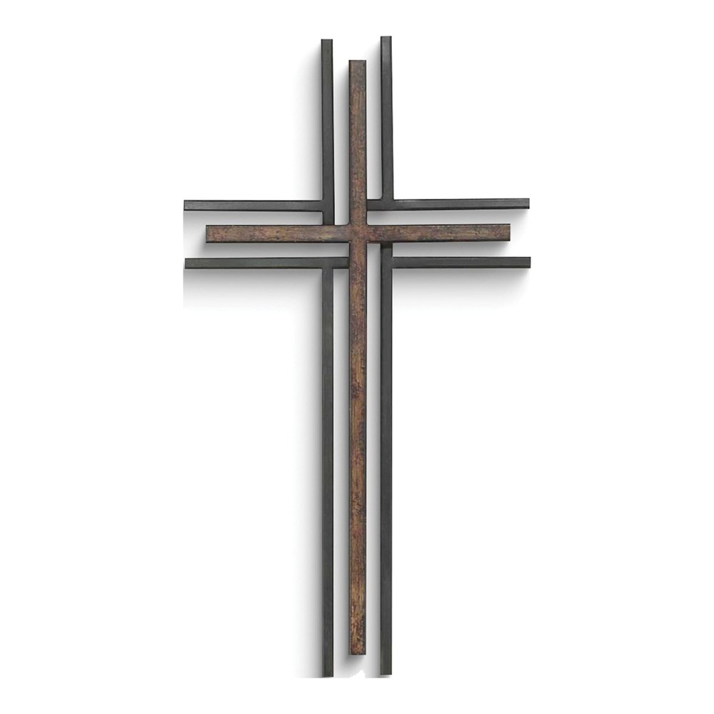 Bronze-Tone Metal Wall Cross