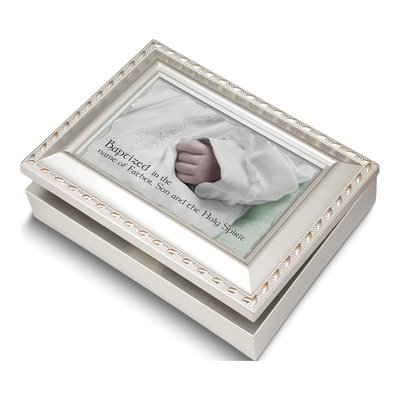 Baptized in the Name Musical Keepsake Box