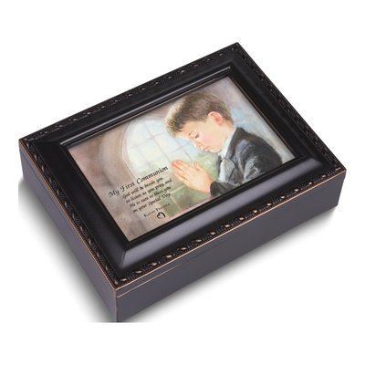 Boy's First Communion Music Box - Plays Hallelujah Chorus