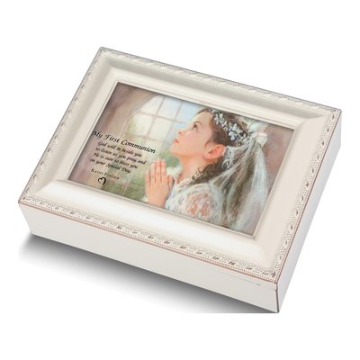 Ivory First Communion Music Box
