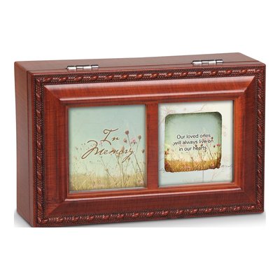 In Memory Memorial Music Box - Plays Amazing Grace