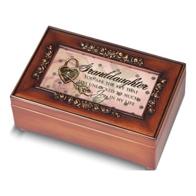 Granddaughter Rose Music Box - Plays You Light Up My Life