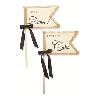 I Do Set of 2 Wedding Flags