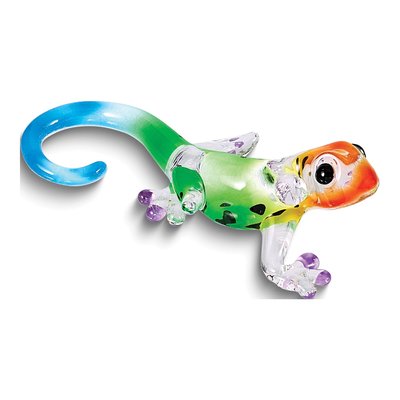 Handcrafted Glass Gecko Figurine Gift – view 2
