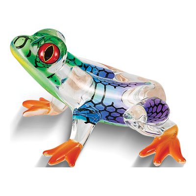 Handcrafted Glass Frog Figurine - Island Hopper Gift – view 3