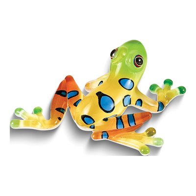 Rain Forest Frog Handcrafted Glass Figurine – view 2