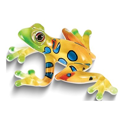 Rain Forest Frog Handcrafted Glass Figurine – view 3